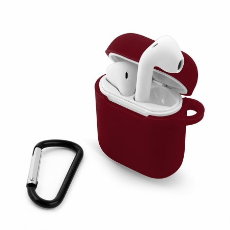 etui do apple airpods i ii burgund