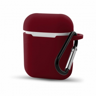 etui do apple airpods i ii burgund