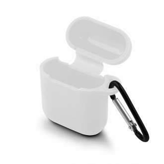 etui do apple airpods i ii bialy