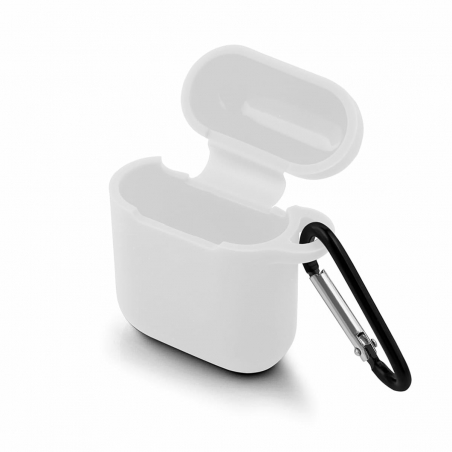 etui do apple airpods i ii bialy