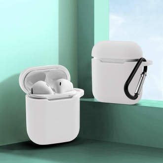 etui do apple airpods i ii bialy