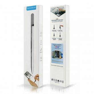 rysik aluminium touch screen pen bialy