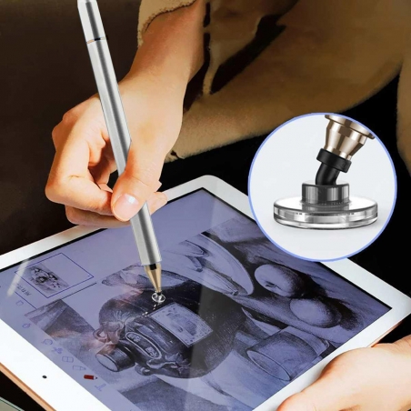 rysik 3 tip touch screen pen srebrny