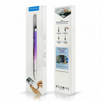 rysik touch screen pen bialo fioletowy