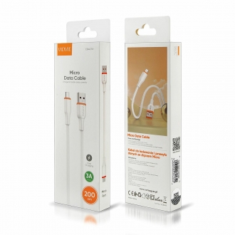 kabel vidvie cb4031 usbmicro 2m bialy