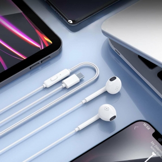 sluchawki z kablem vidvie hs685 typc bialy