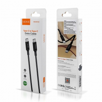 kabel vidvie cb4049 type c type c 60w 1m czarny