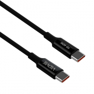 kabel vidvie cb4049 type c type c 60w 1m czarny