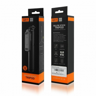 selfie stick q01 pro czarny