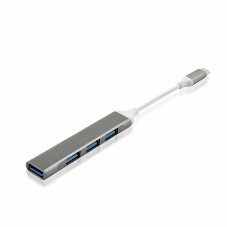 adapter hub 4xusb typec bialy czarny